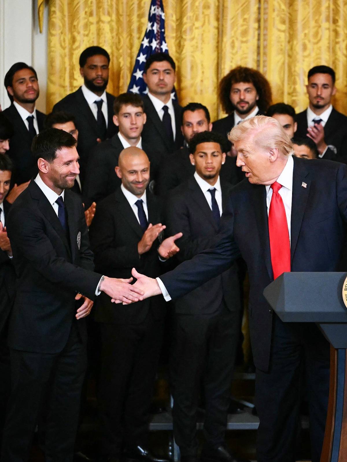 π¨ Inter Miami squad and management are now present at the White House - welcomed by USA president D...