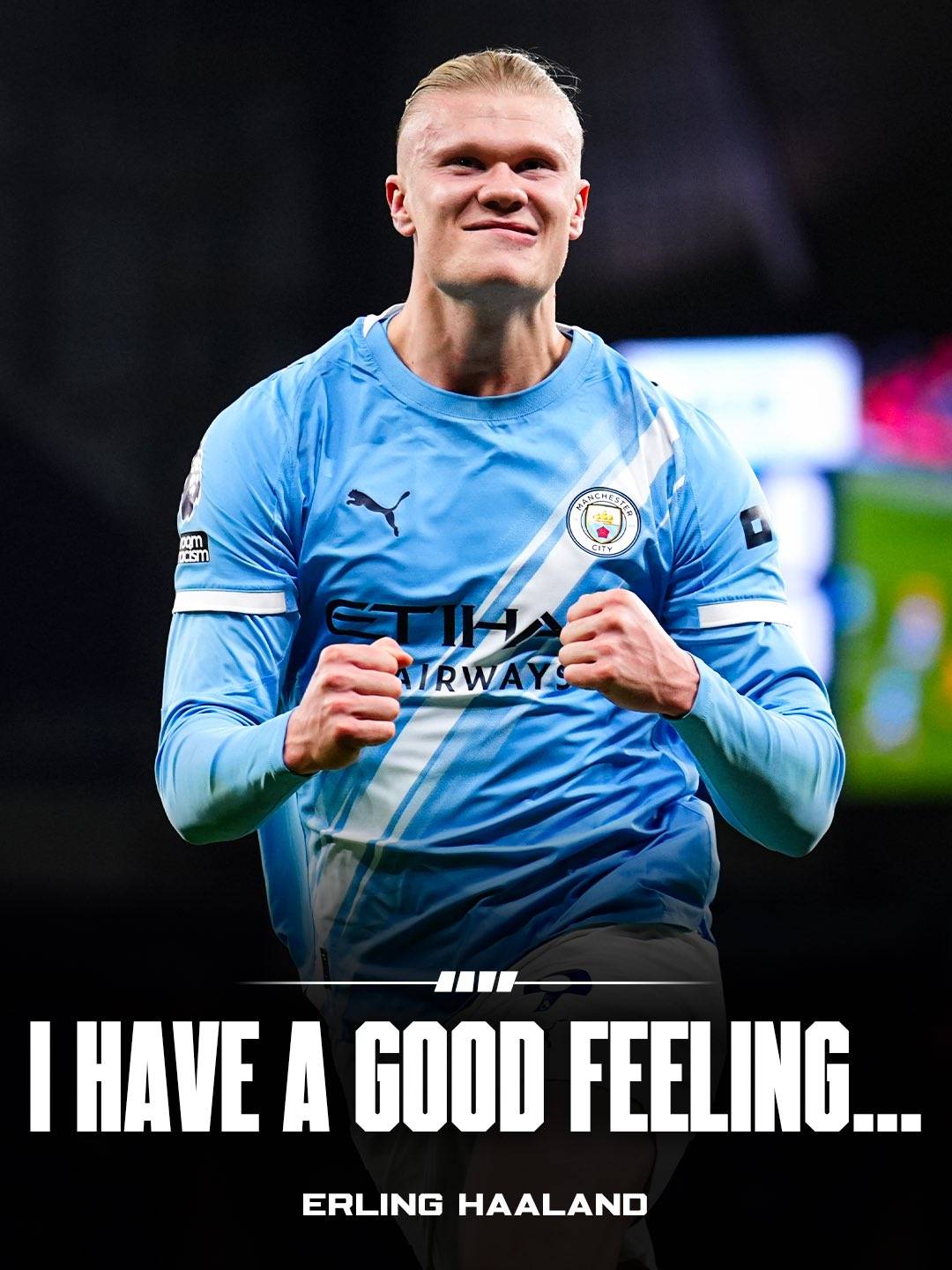 Erling Haaland: “It’s gonna be a great night”, told Prime Video Sport.