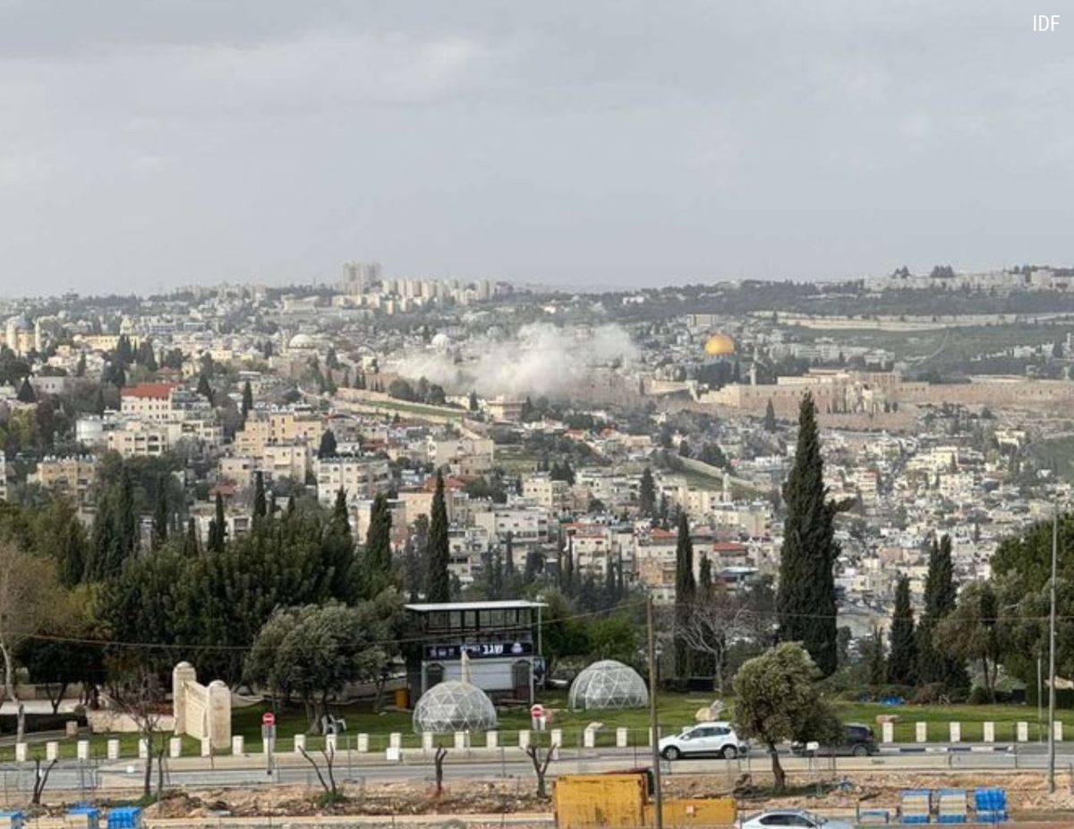 NEW: IDF shares image of Old City impacted by Iranian missile fire:
"The Old City in Jerusalem, rig...