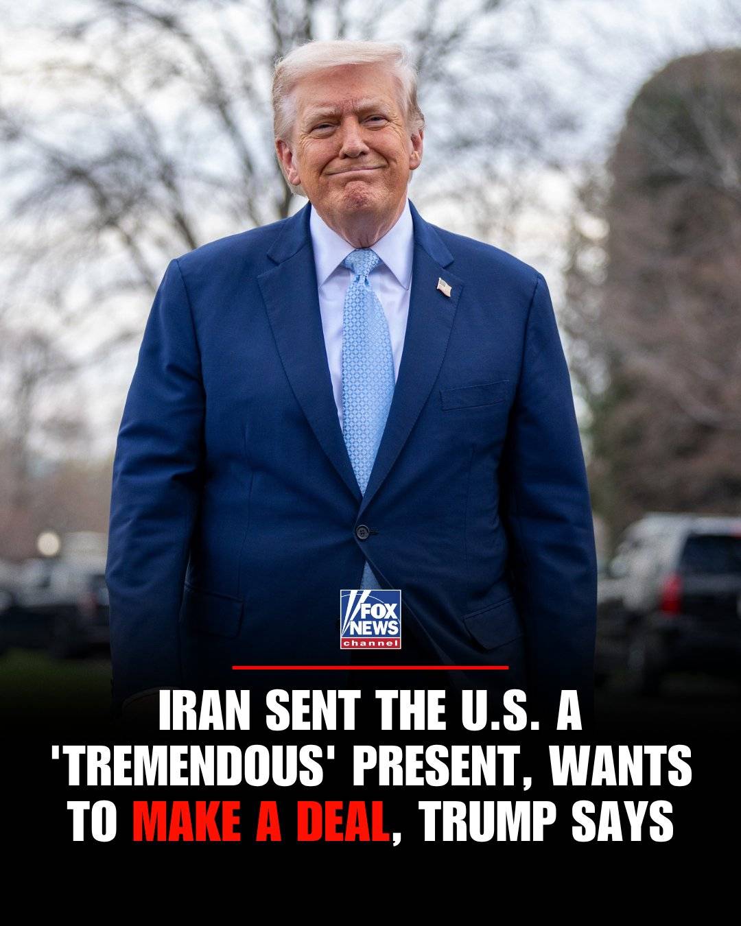 'STRAIT' SIGNAL: President Trump says Iran sent the U.S. a gift on Monday and wants to make a deal....