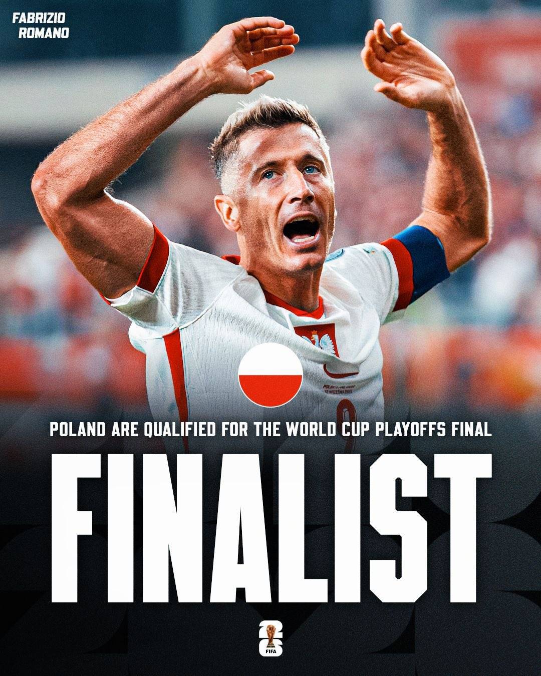 🇵🇱 Poland are qualified for World Cup 2026 Playoff Finals!
