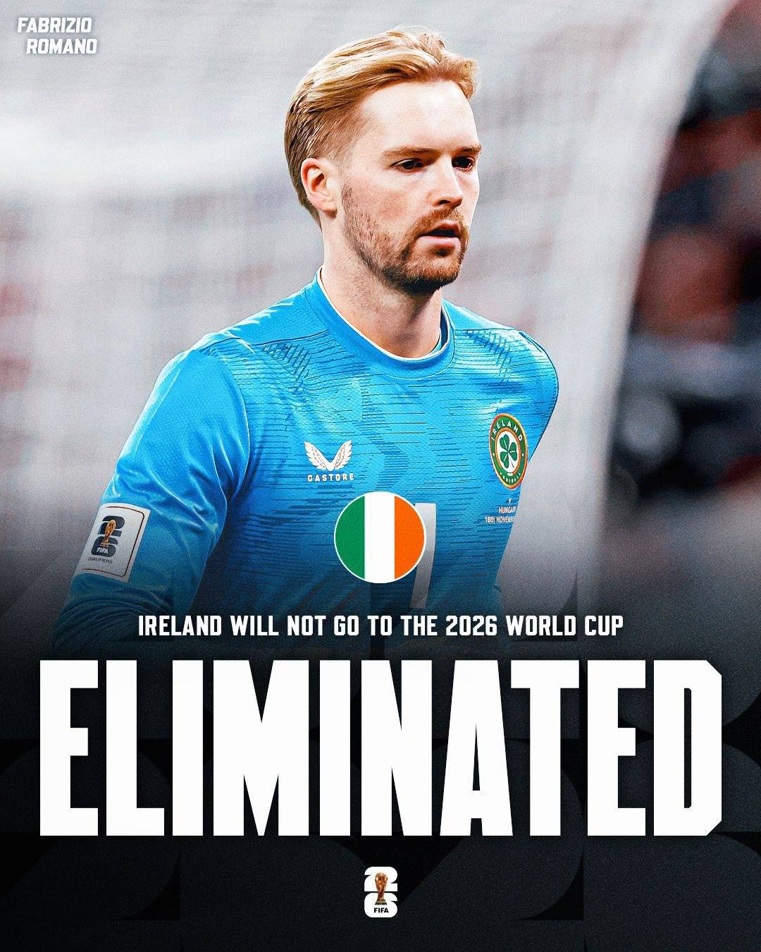 🇮🇪 Ireland are OUT of the 2026 World Cup!