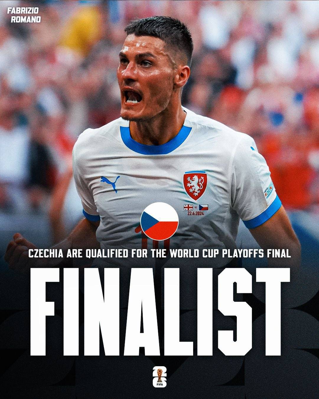 🚨🇨🇿 Czech Republic qualify for World Cup 2026 Final Playoffs!