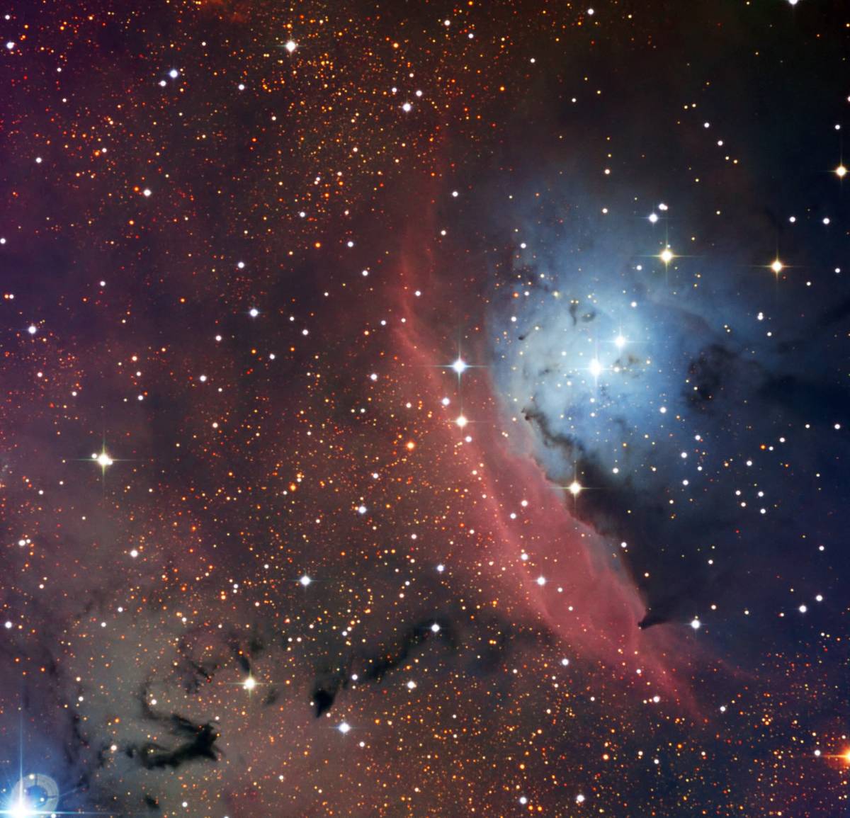 Spectacular: The star formation region NGC 6559
(Credit: ESO, U.G. Jørgensen)