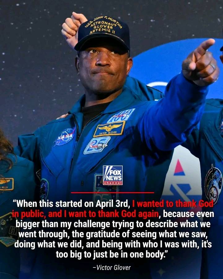 HIGHER POWER: Astronaut Victor Glover thanks God after returning from the moon, says the gratitude h...