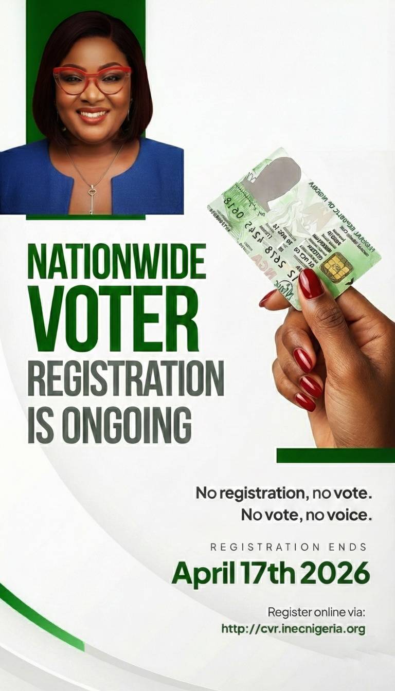 No one is permitted to seat on the fence next election, register to get your voters card ASAP!!!!