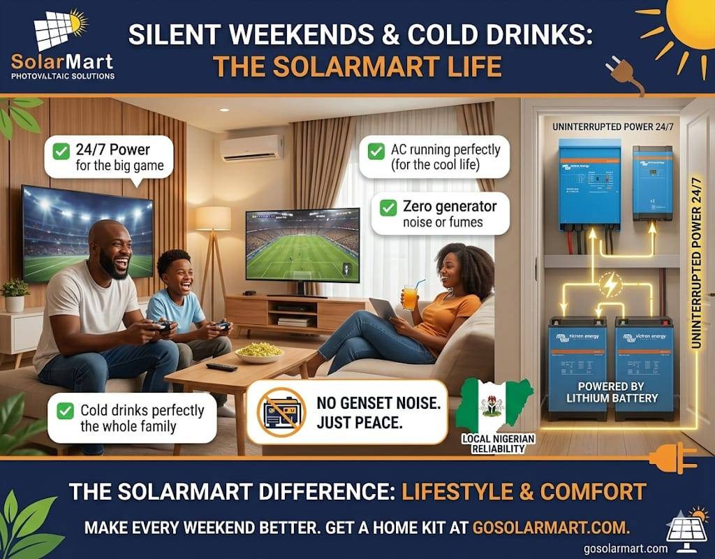 Silent weekends, powered by the sun. 🏠🌿
No generator noise, no fuel runs - just 24/7 power for the...
