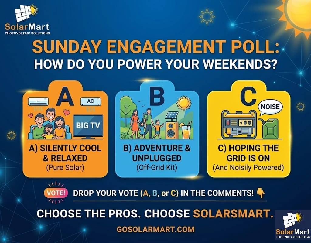 How do you power your Sundays? โ๏ธ๐๏ธ
We want to know! Tell us your weekend reality:
A) Silently Cool:...