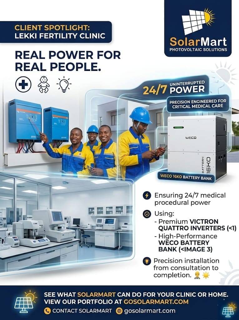 Critical power for critical care! 🏥⚡
We’re proud to spotlight our recent installation at a Lekki f...