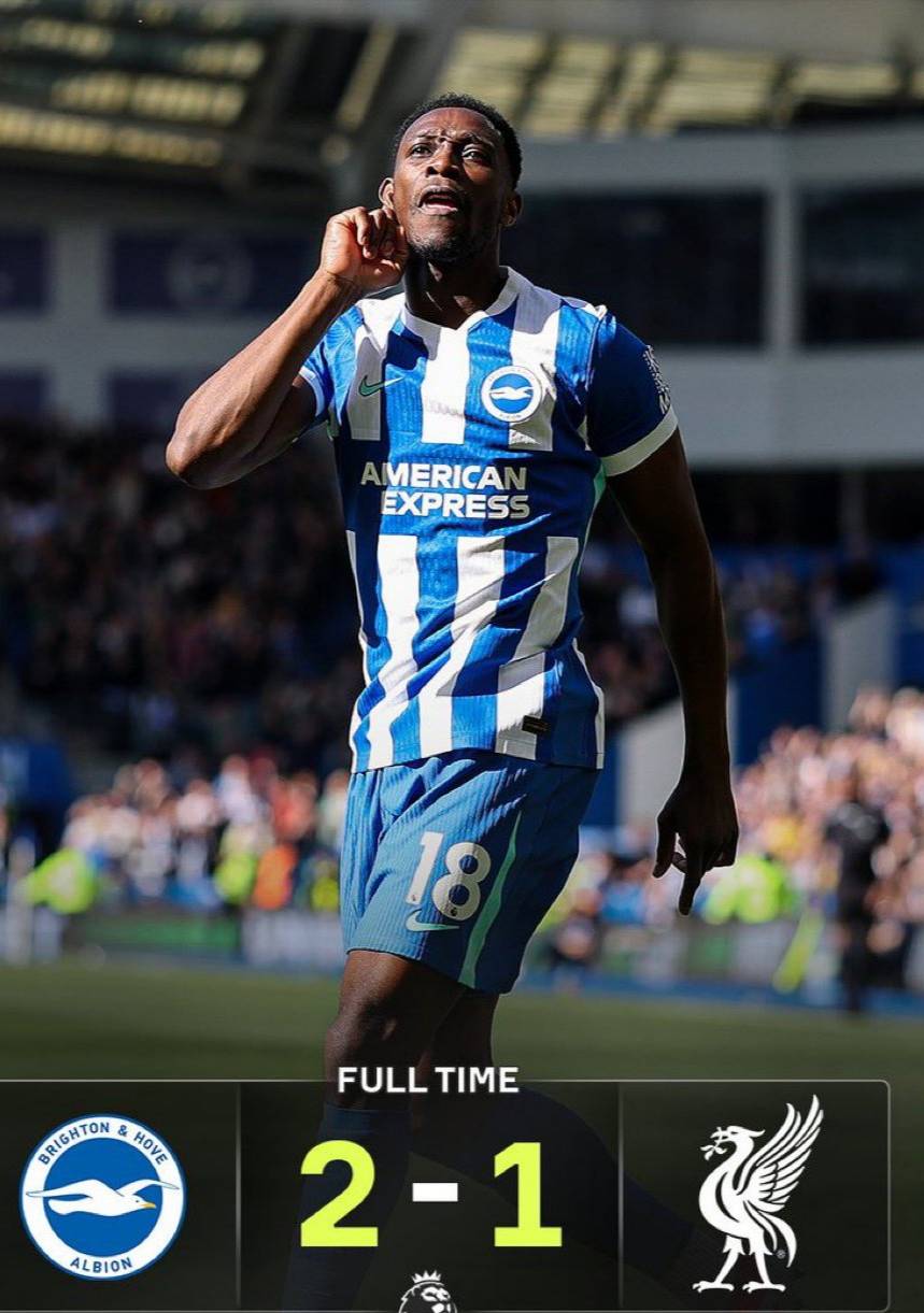 🚨⚽ Liverpool Lost to Brighton....
Where are my @Liverpoll FC fans let's pray for Liverpool.
Danny...