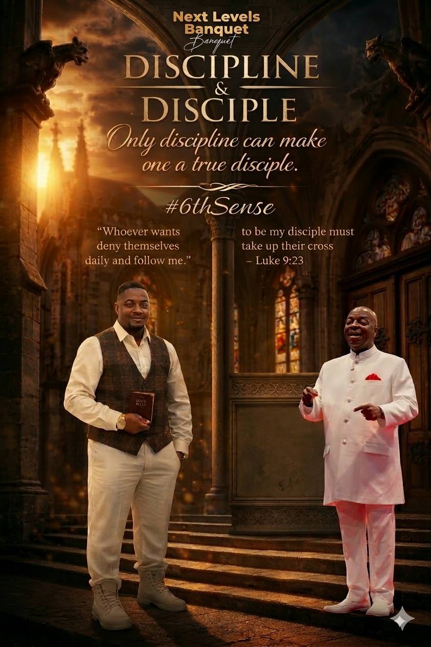 Only Discipline can make one a true Disciple 
#6thSense