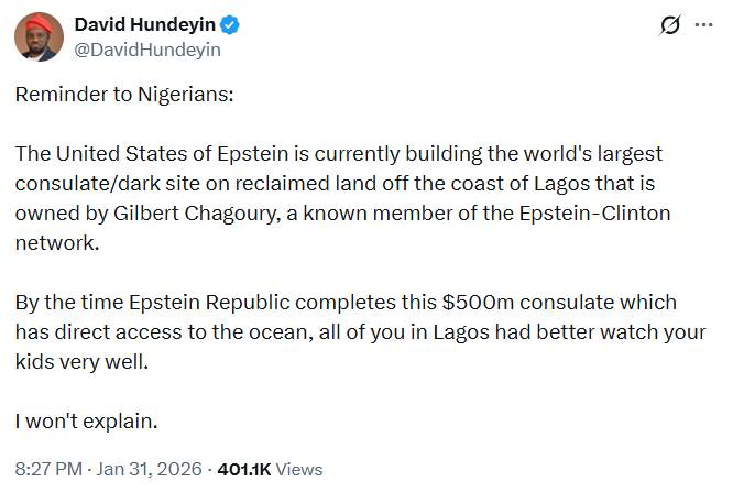Matters arising…
We need a thorough investigation into this!
#Epstein #Lagos #Consulate #CoastOfLa...