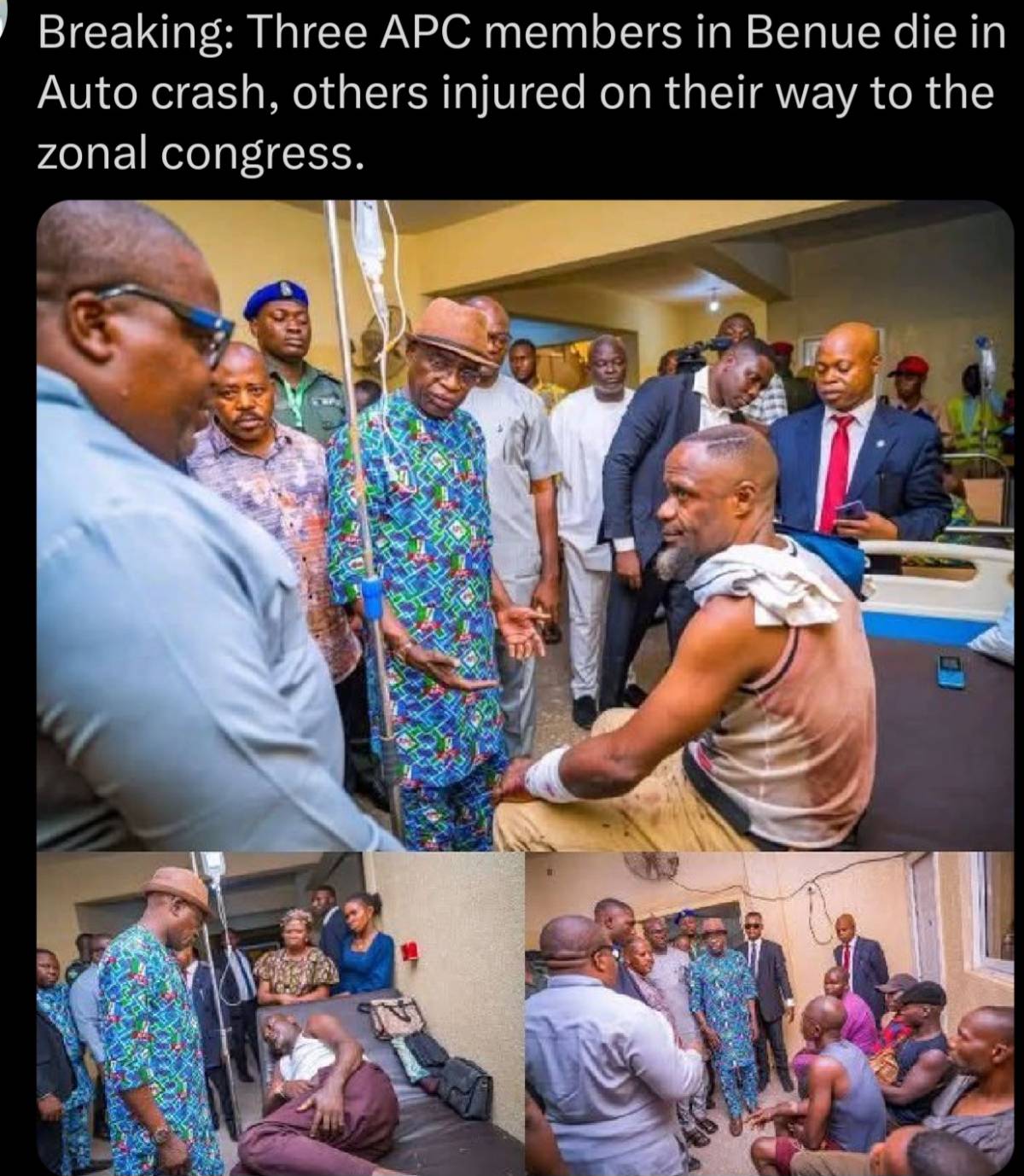 It is well with them ..Loss of Life and injured on their way to APC zonal congress in Benue State ....