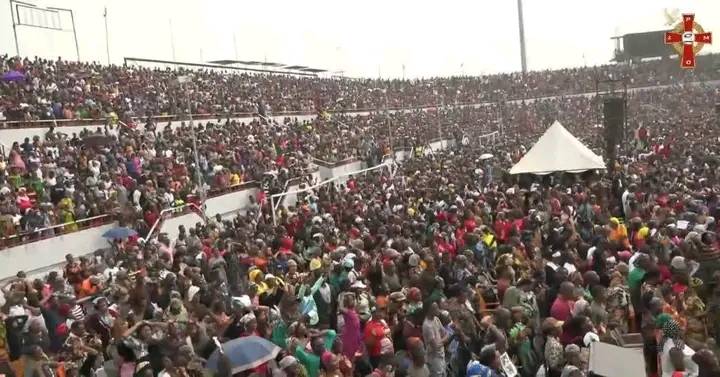 This is a religious gathering that took place a few days ago in Nigeria.
Imagine if this number of p...