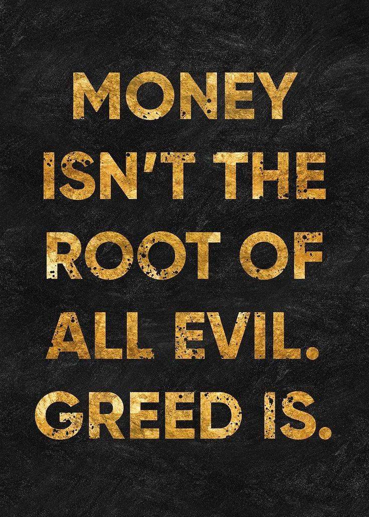 Money 💰💰 is not the root 🫚🫚 of evil..