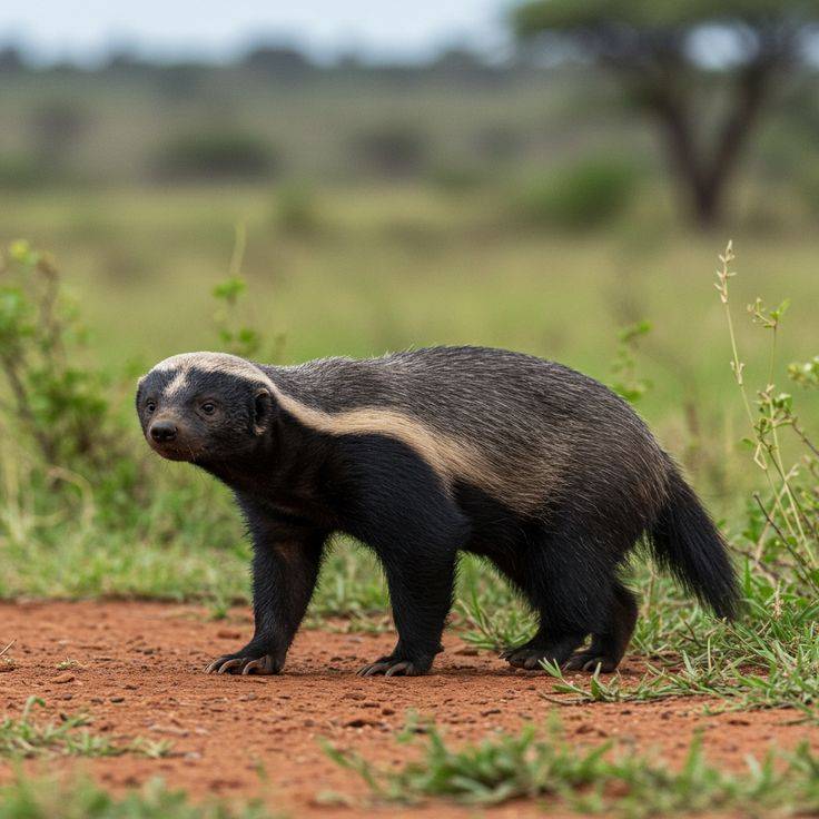 Honey badger 🦡🦡🦡🦡...
#Ratel
