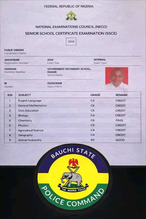 From police screening to prizon , Bauchi state police command arrested two candidates during the ong...