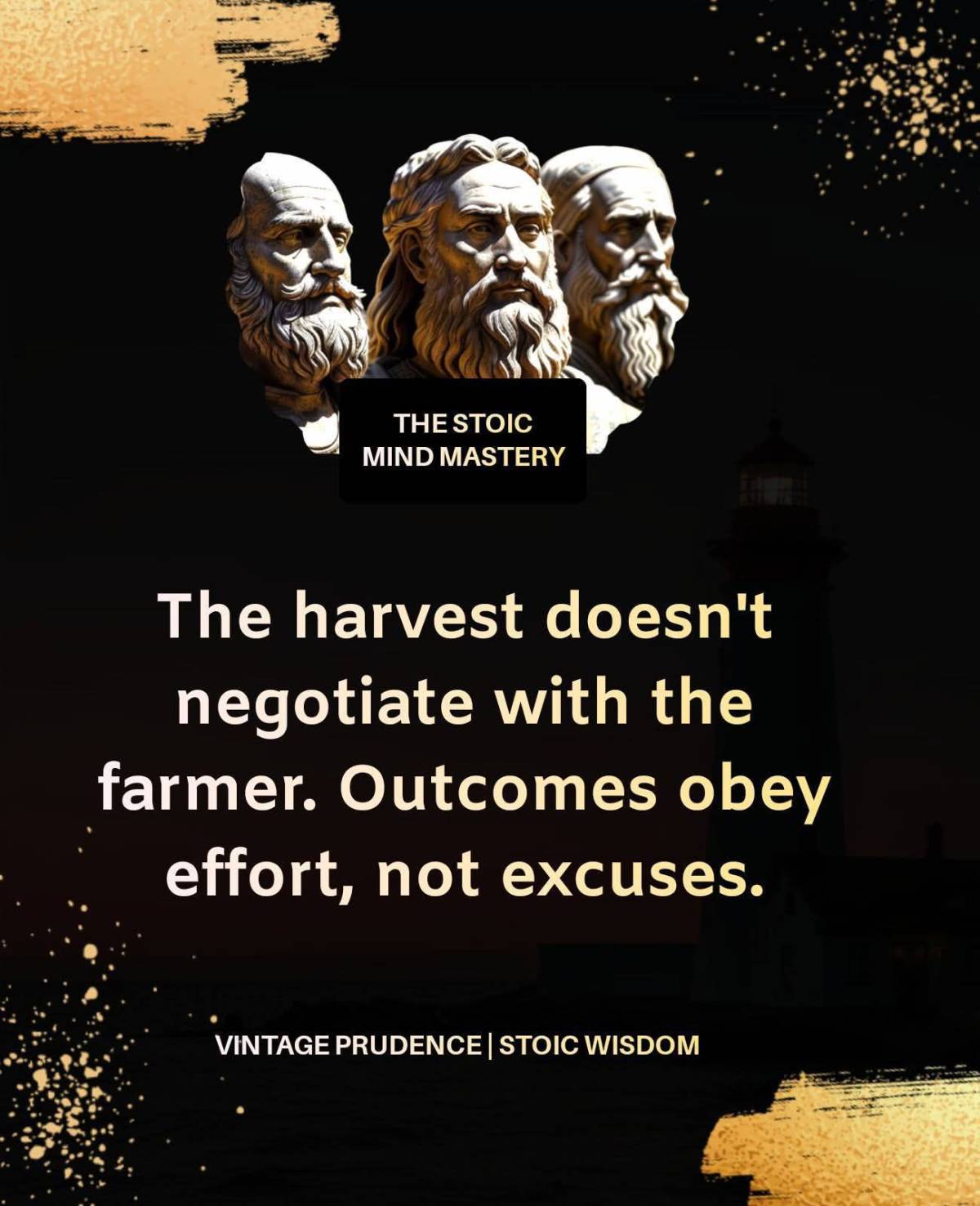 "Outcomes Obey Effort."