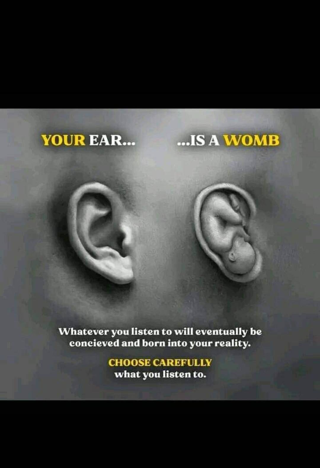 Make we try de use our ears well 👂👂👂