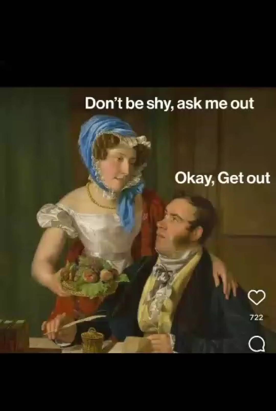 Pls try they tell them " Get out"