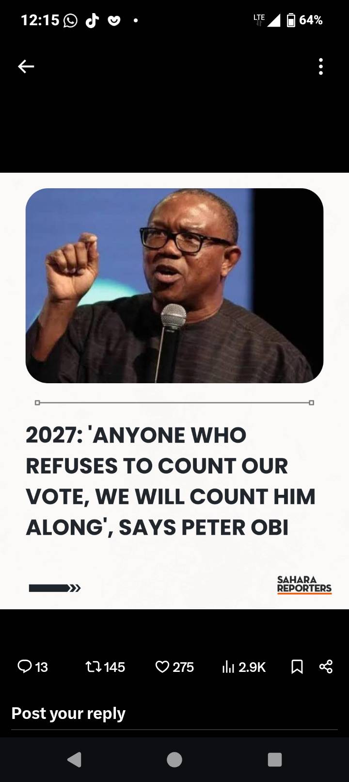 Our votes must counts.....
We must have a free and fair elections in Nigeria.