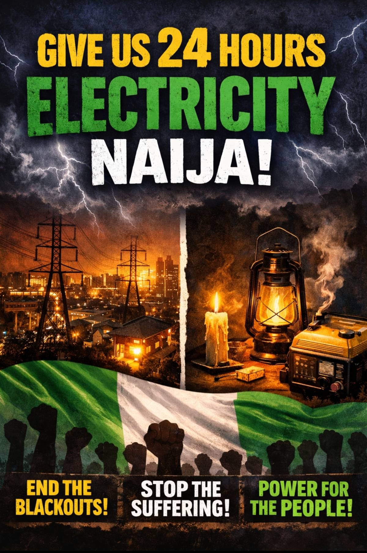 We need electricity Tinubu!!! Save us from mosquitoes!!!!