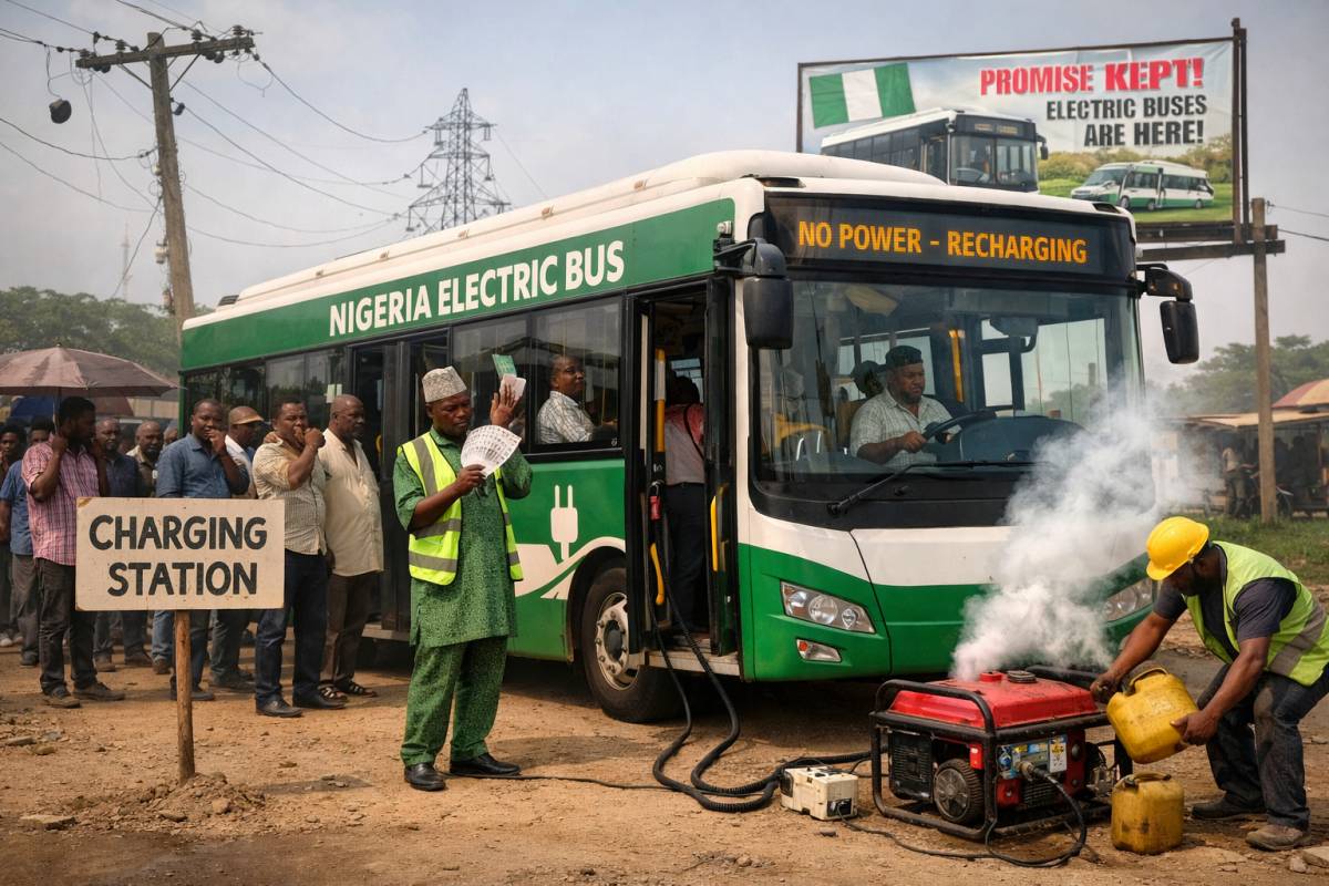 Nigeria FCT Minister Wike launches electric buses approved by Nigerian Government