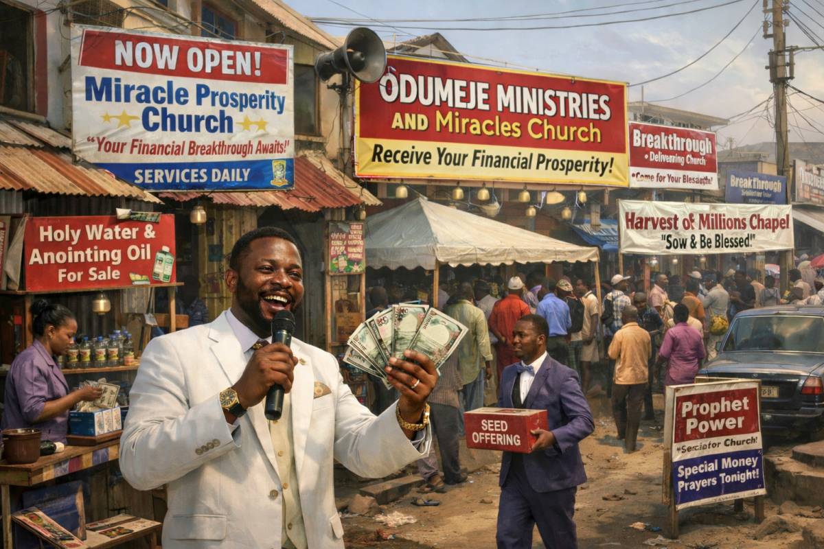 Churches now a growing trend in Nigeria to make fast money from poor Nigerian citizens
