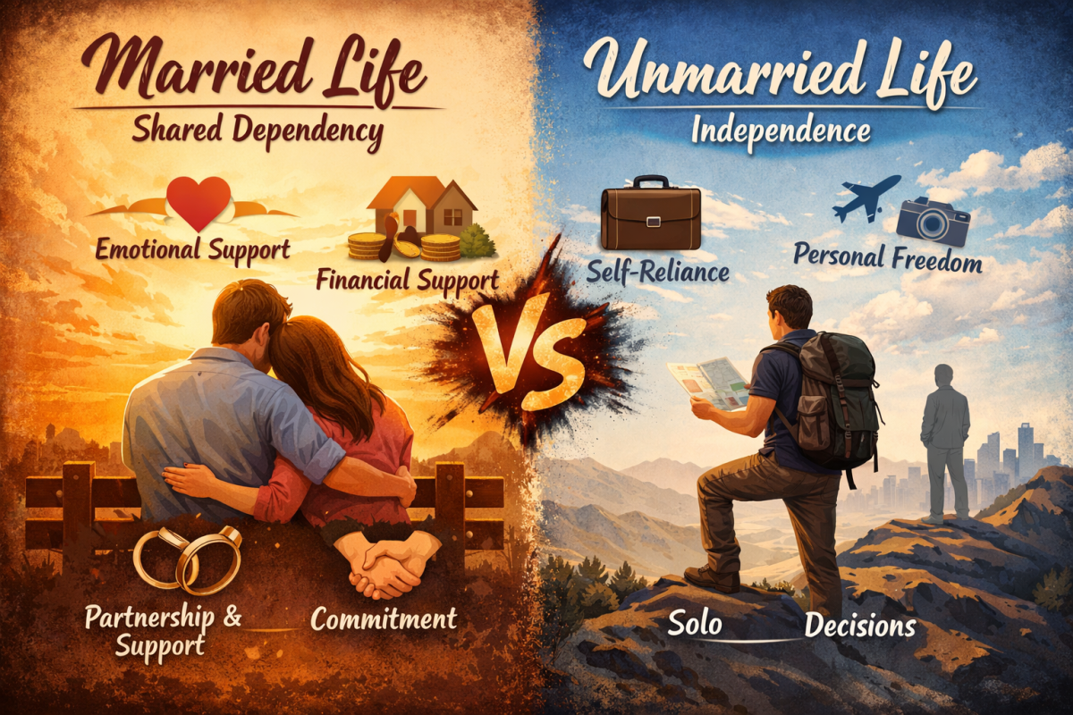 Marriage is a life of shared dependency, where partners rely on each other for emotional, financial,...