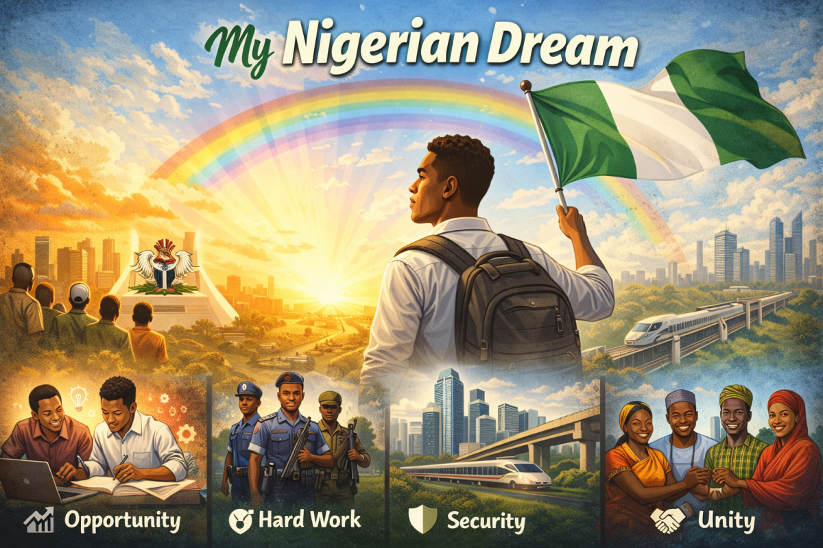 Nigerian Dream
My Nigerian dream is a vision of a nation where hard work is rewarded, security is gu...