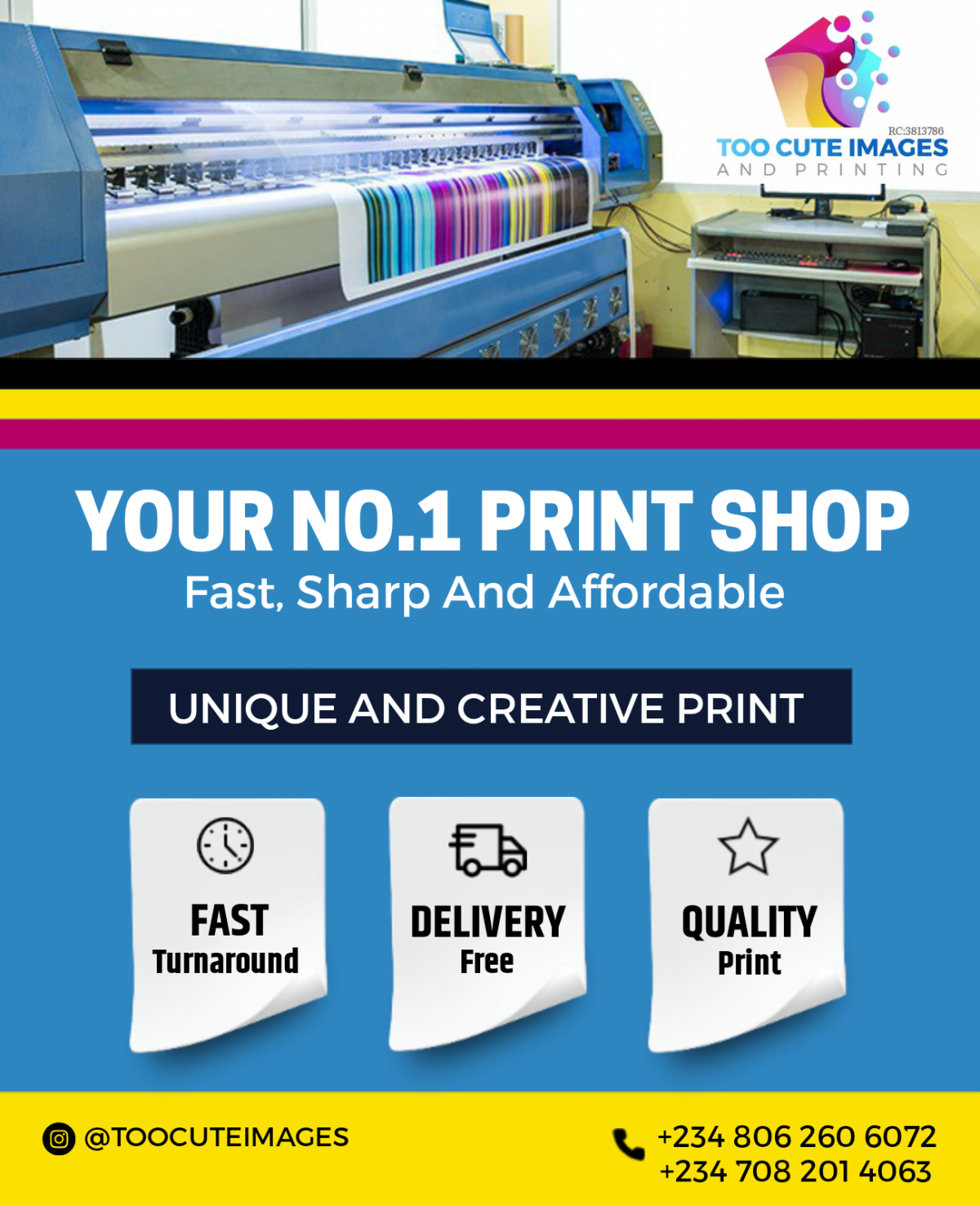 Good Morning Don’t Forget To Call Us For All Your Printing And Branding Solutions. Our Prints Are Sh...