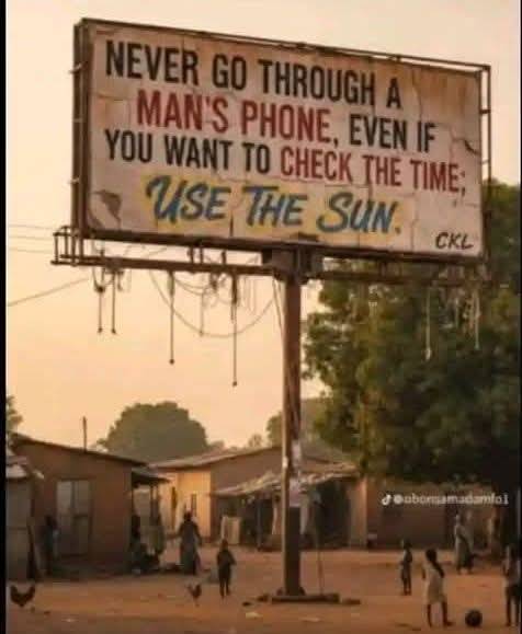 I love this sign post! But it is vice versa in the case of phone checking.