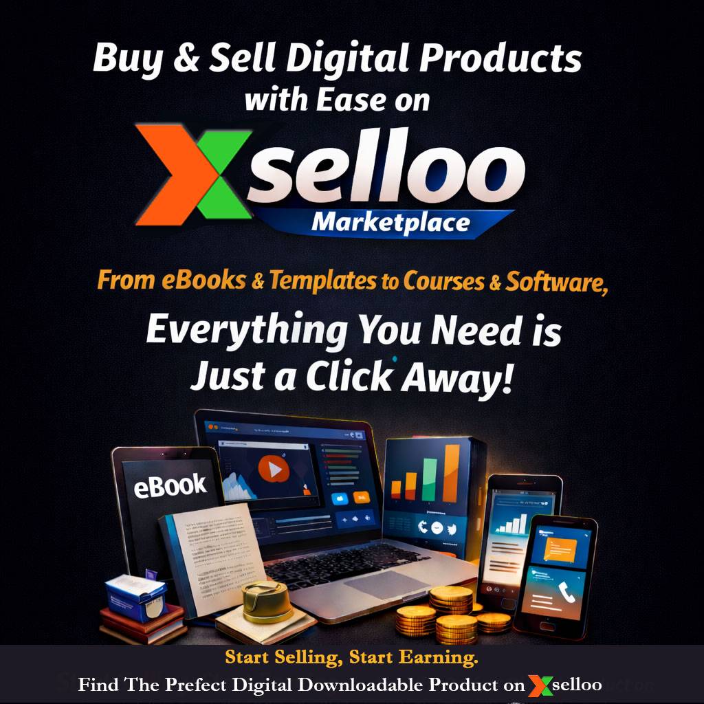 Online business is growing fast.
Why not sell something digital?
Xselloo is a marketplace for creato...