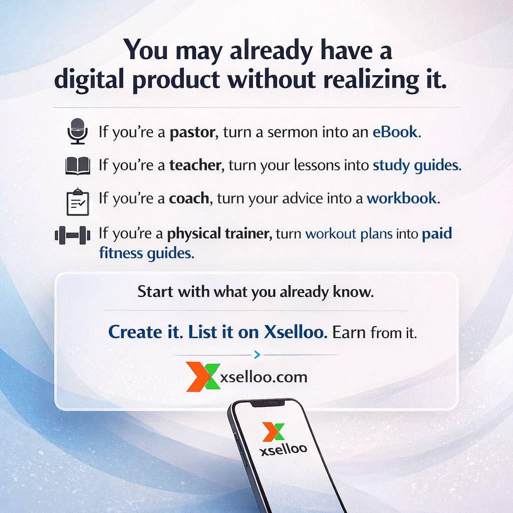 You already have something to sell.
Turn what you know into income.
Create it. List it. Earn from...