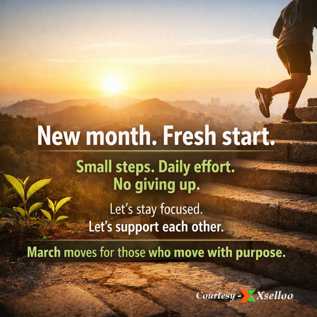 March is here.
Stay consistent. Stay focused. Keep moving.
Small steps every day turn into real resu...
