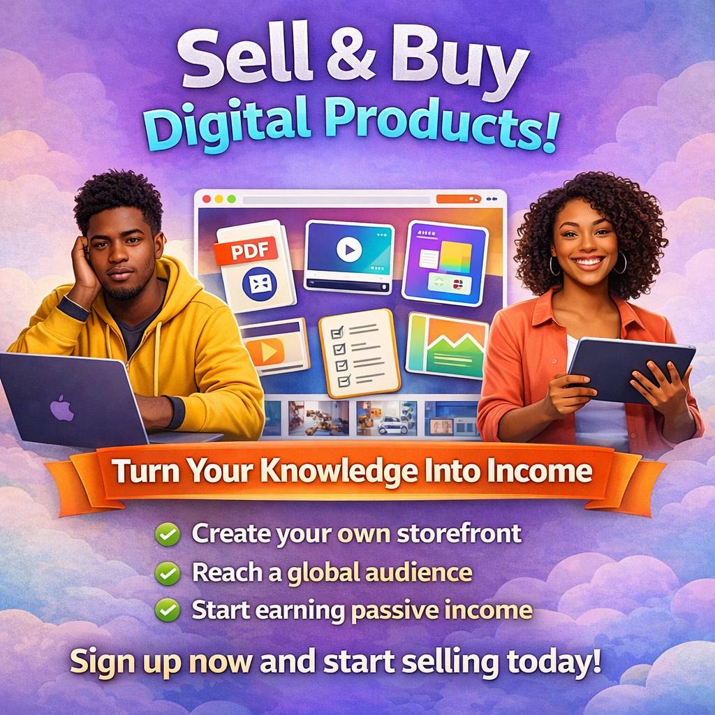 Turn what you know into digital income.
Sell your eBooks, courses, templates, and more to people ar...