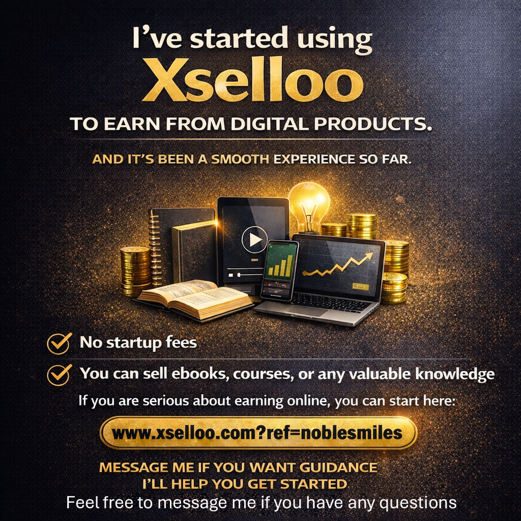 Sell digital products online and earn from your knowledge.
Sign up here: ๐ https://xselloo.com?ref...