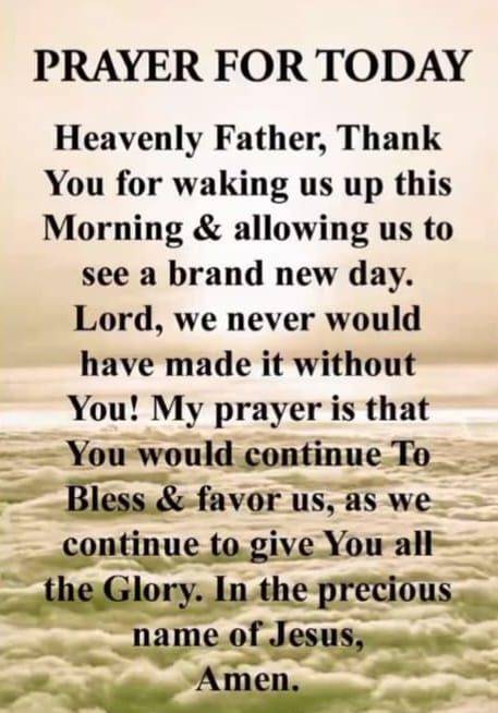 PRAYER FOR THE DAY
