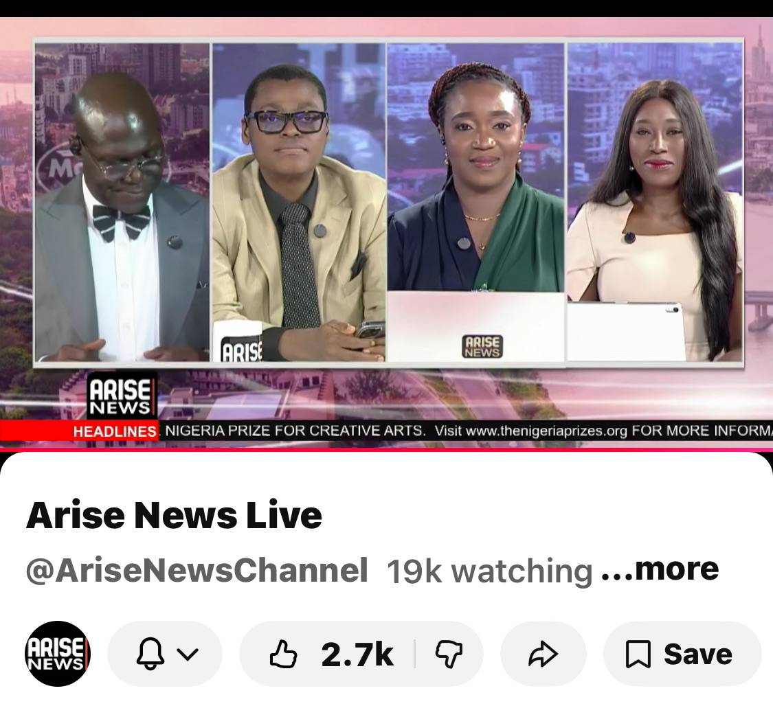 Good morning people,
Happy Wednesday and who and who is here at what is trending on the arise news l...
