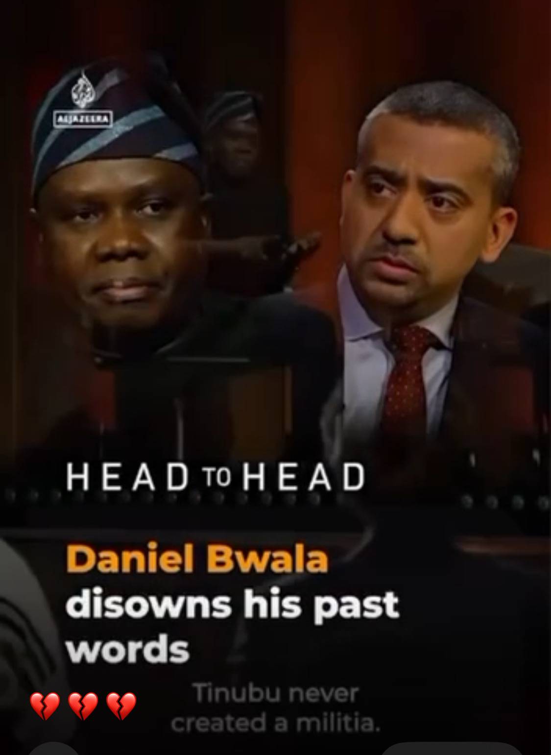 Daniel Bwala, what a shame these are the people killing us in our own nation. This Oga thinks he is...