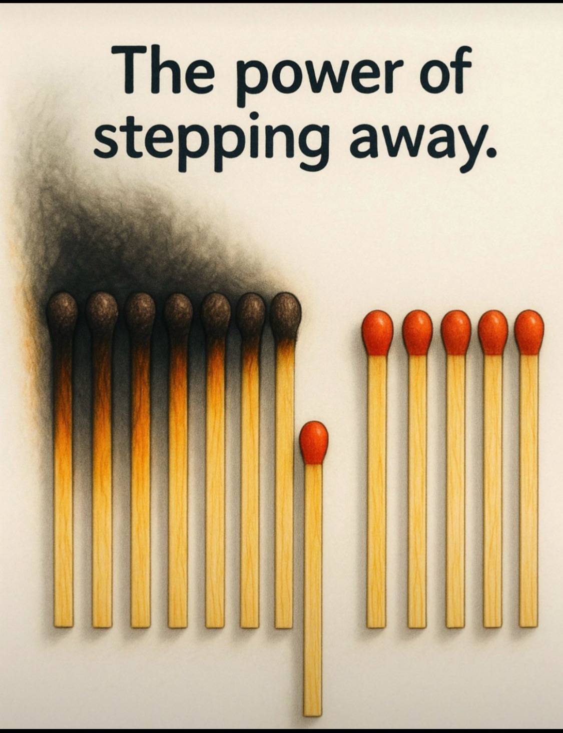 Learn to step away from conversation and argument that makes no sense. incase you didn’t achieve al...