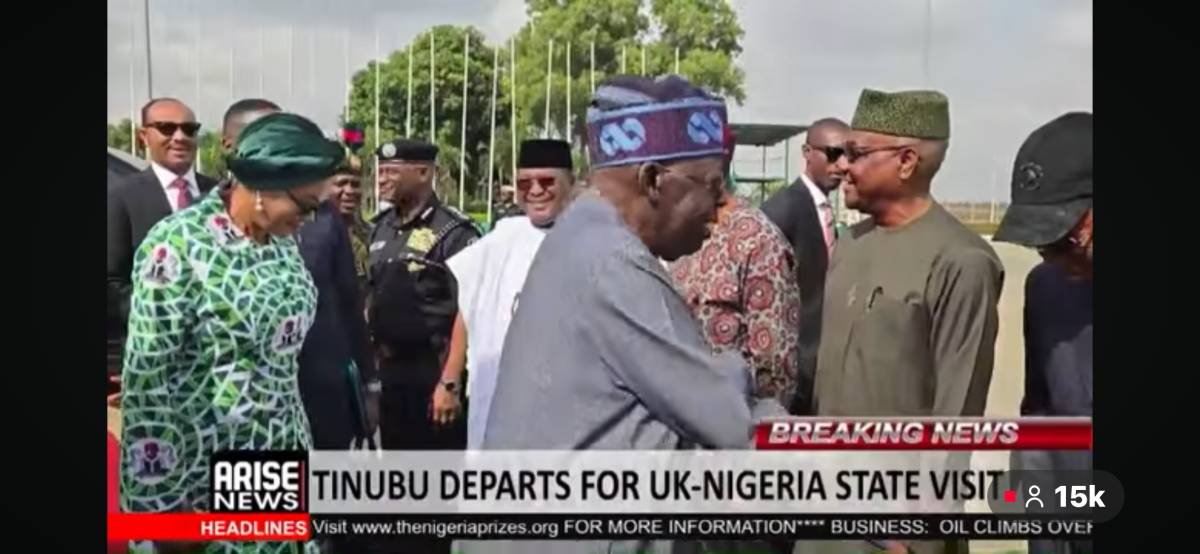 Our president has just Jetted off this morning with so many ministers to the UK Meanwell. Almost al...