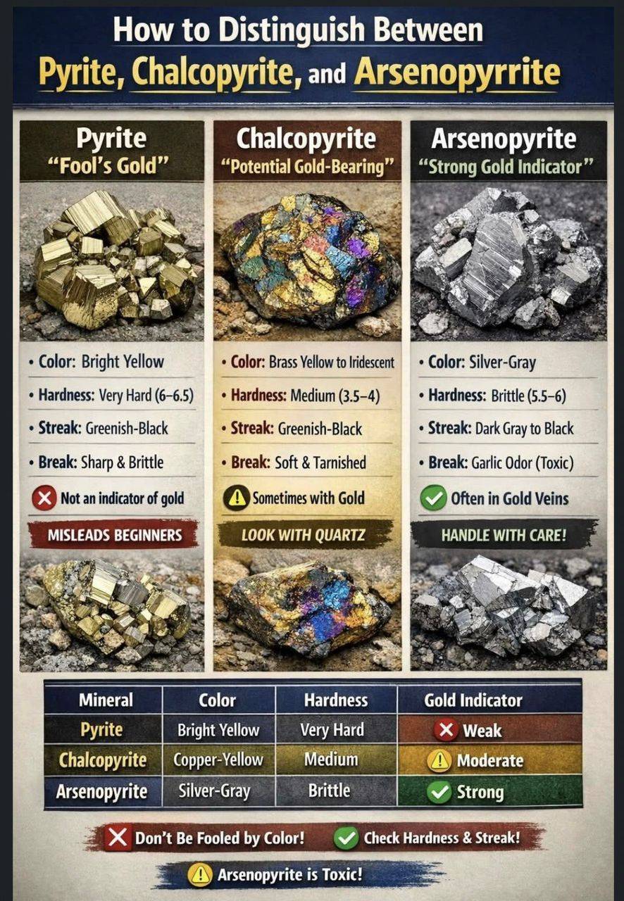 Insights of traces of gold in a rocky environment during exploration