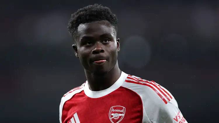 Bukayo Saka targets a North London derby return. The Arsenal winger picked up a hip/muscular injury...