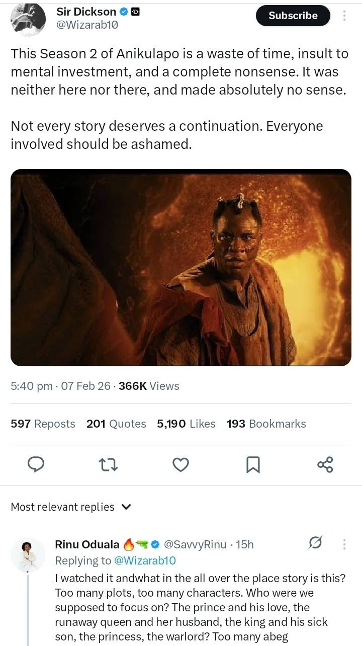 Maybe Kunle Afolayan should start taking reviews seriously....this is not good at all
#LekeeLekee