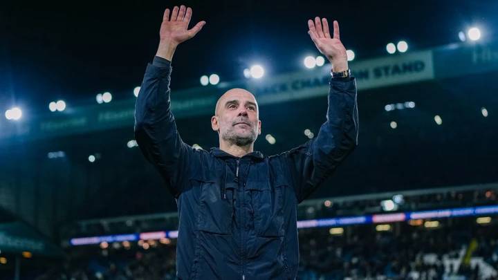 Pep Guardiola: "We didn’t create much but we didn’t concede anything. It was long balls where we str...