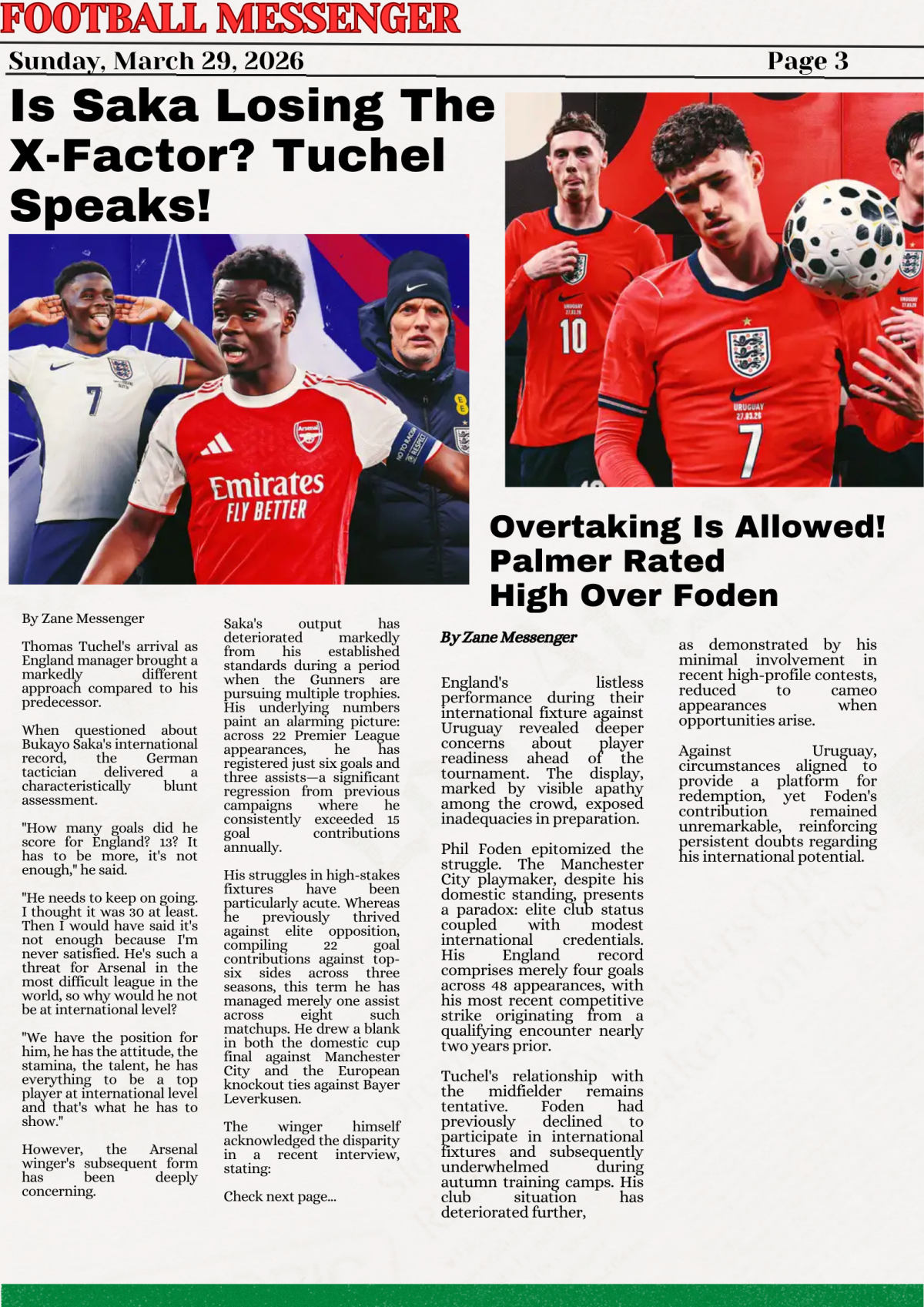 TODAY'S NEWSPAPER SUNDAY, MARCH 29, 2026:
Damn The Consequences! Senegal Parades AFCON Trophy Despi...