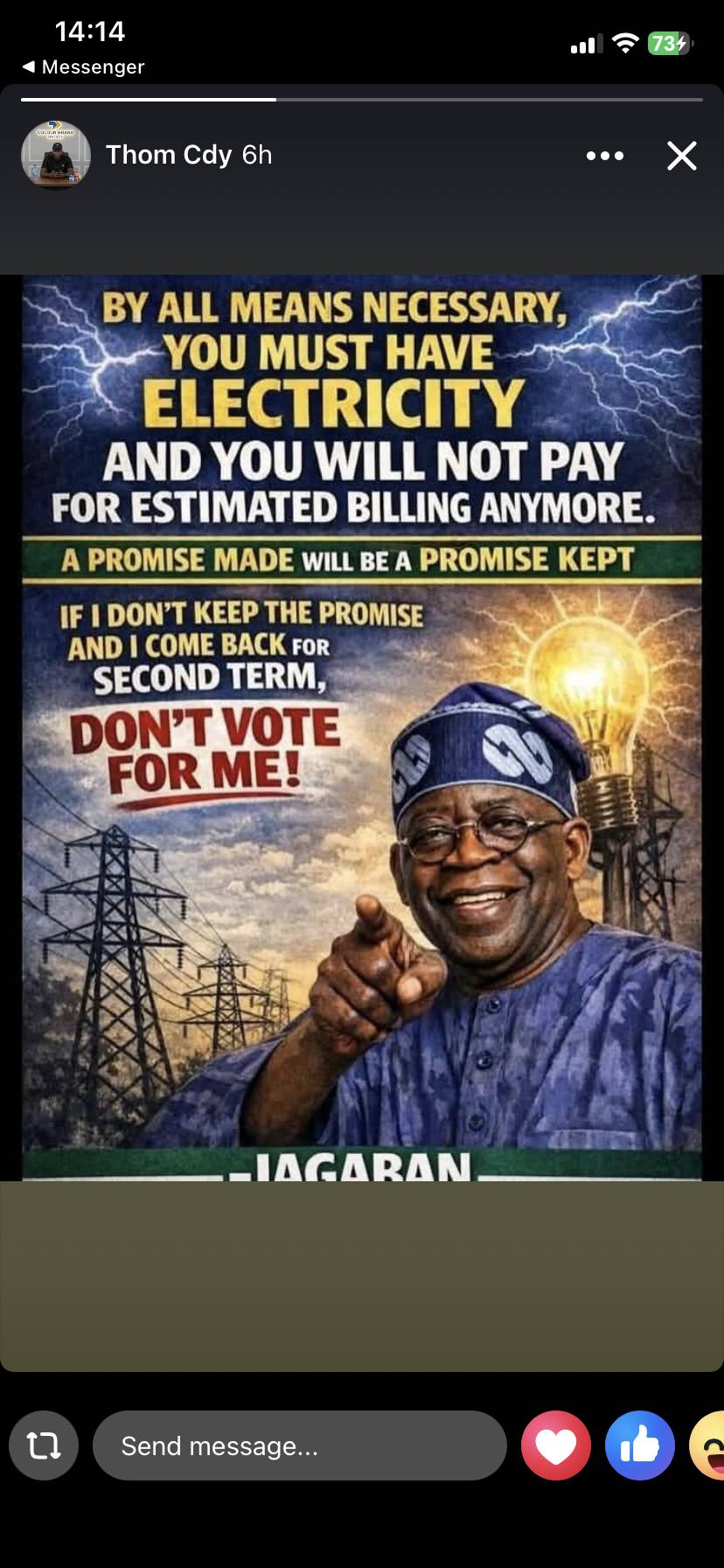 No electricity no vote