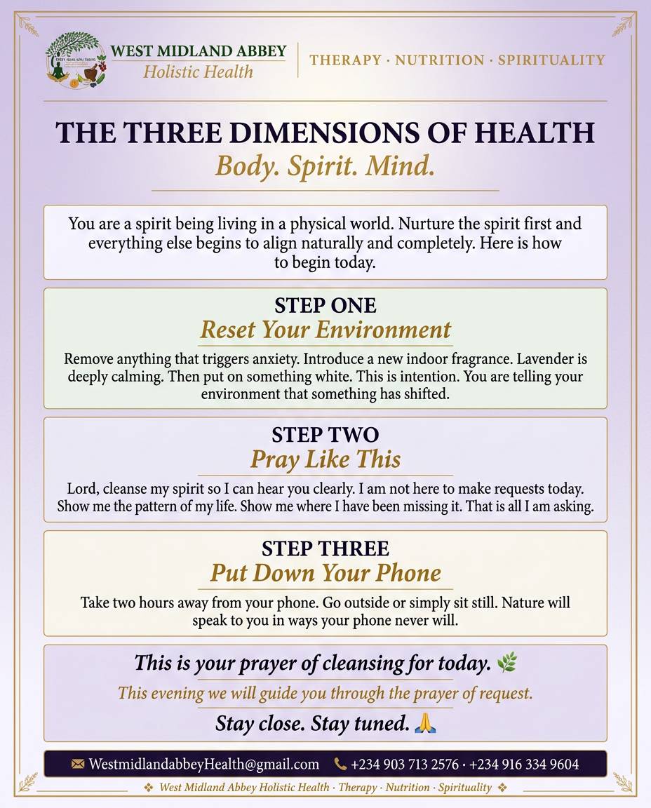 Greetings family ๐ฟ Three dimensions of health to nurture daily.
Body through food, shower and skin...