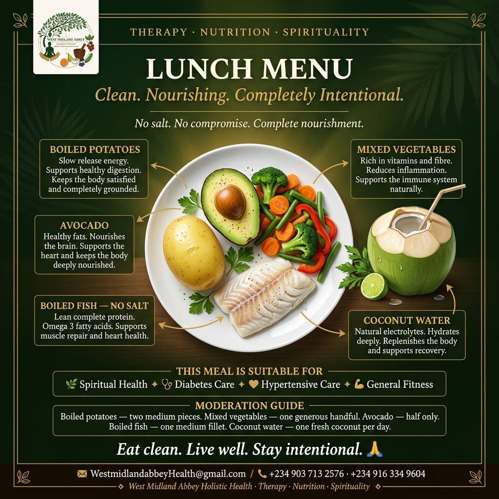 Hello everyone 🌿 This meal contains no salt, and that is intentional. For those staying in the spir...